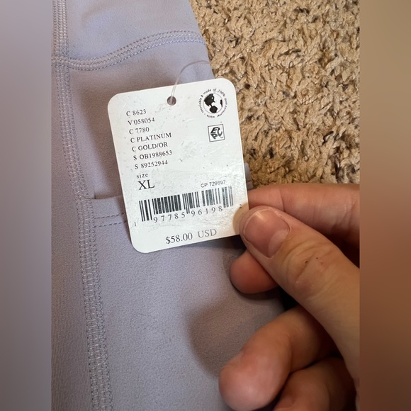 NWT Free People Movement XL Better Pocket Bike Shorts Lavender Light Purple - Picture 4 of 10